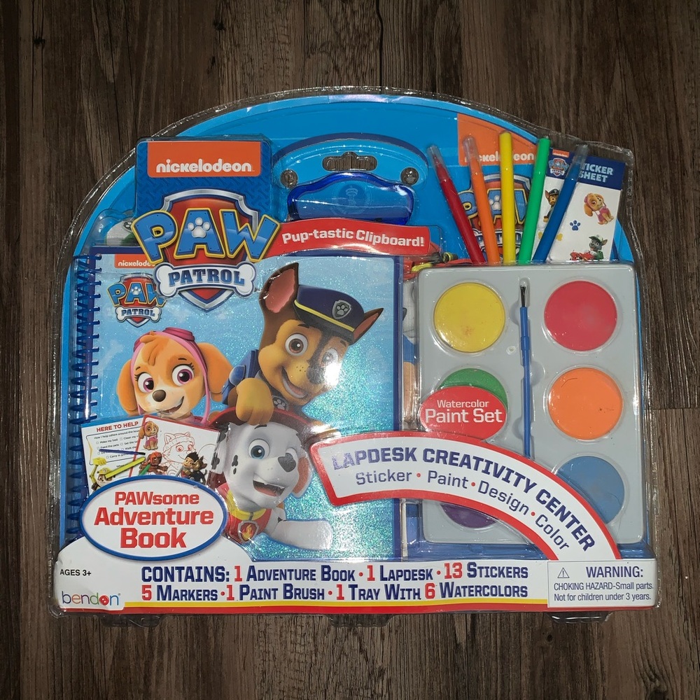 PAW Patrol Nickelodeon Painting And Coloring Activity Lap Desk Arts And Crafts - Picture 4 of 5